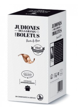 Judiones de La Granja Con Boletus