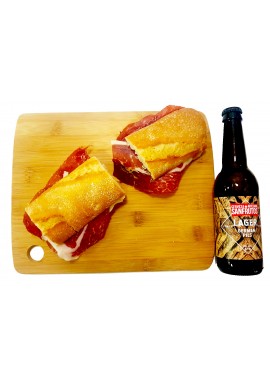 Bocadillo Jamón Ibérico + Cerveza Artesana