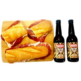 2 Bocadillos Jamón Ibérico + 2 Cervezas